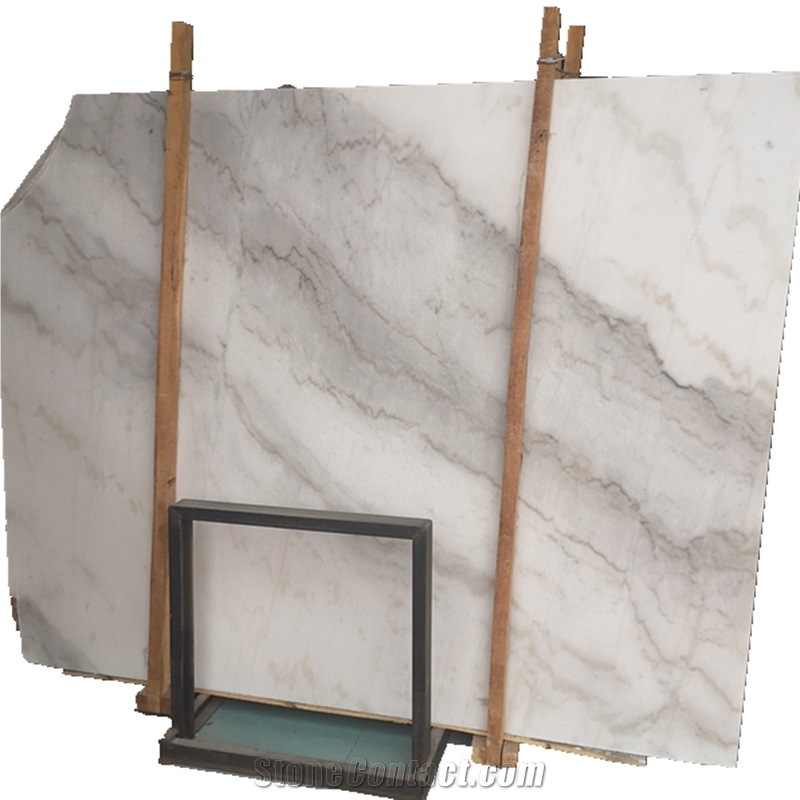 China Guangxi White Marble Slab for Table Top Customized