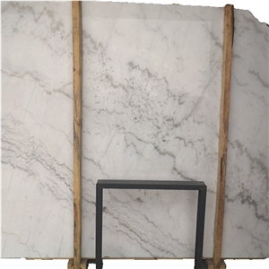 China Guangxi White Marble Slab for Table Top Customized
