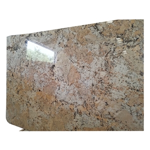 China Low Price Of Flax Gold Yellow Granite Tiles