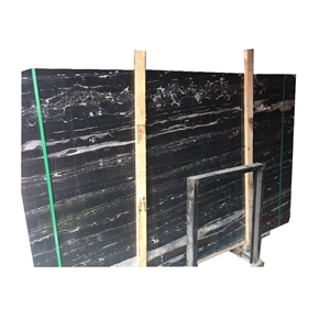 China Silver Dragon Black Marble Slabs and Tiles