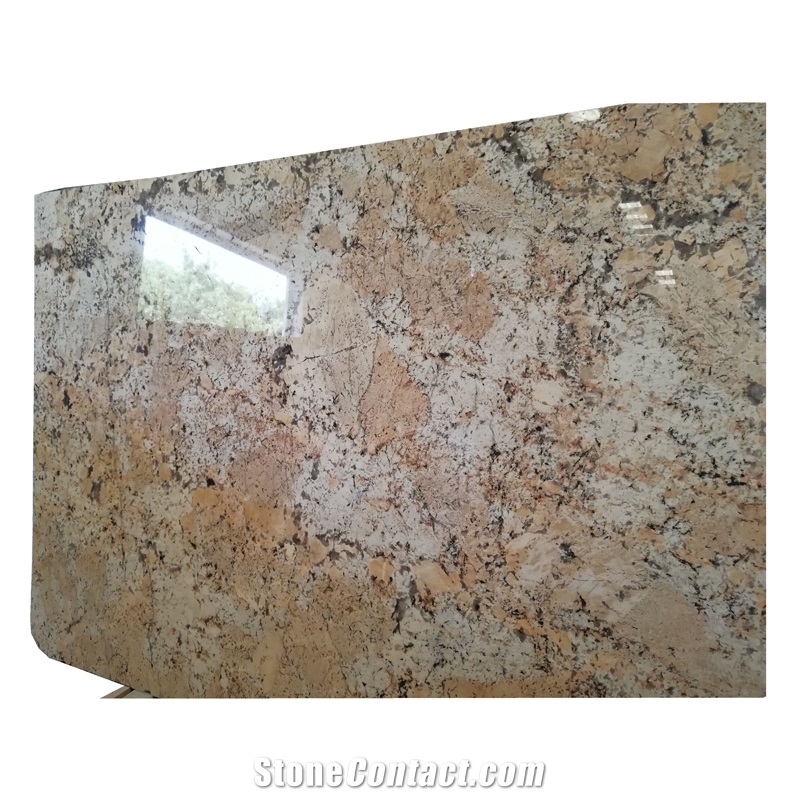 Flax Gold Yellow Granite Tiles and Slabs Price