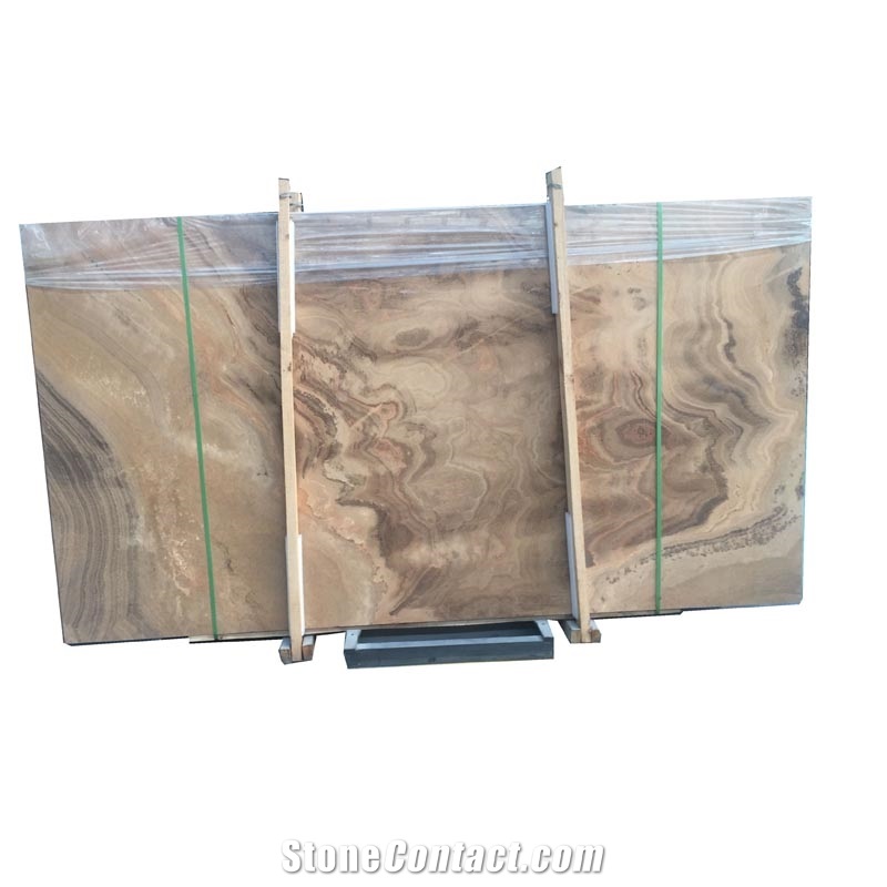High Quality China Wooden Yellow Marble Tiles