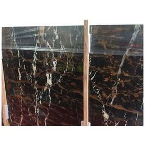 Hot Sale Black and Gold Afghanistan Portoro Marble