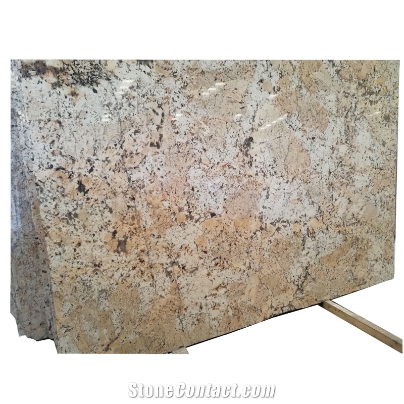 Hot Sale Flax Gold Yellow Granite Tiles and Slabs