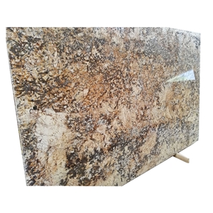India Crystal Gold Granite Tiles and Slabs