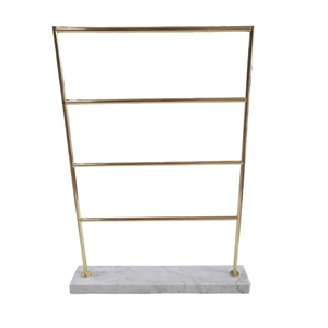 Jewelry Shelf with Carrarra White Marble Base