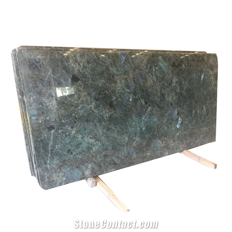 Lemurian Blue Granite Slab with Polished Surface