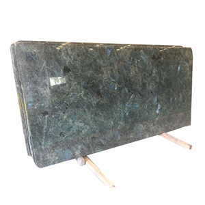 Lemurian Blue Granite Slab with Polished Surface