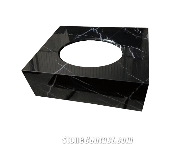 Nero Margiua Black Marble Counter Tops for Bathroom