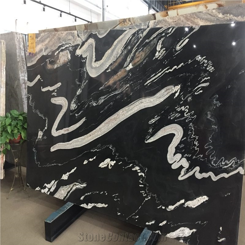 Polished Natural Black Horse Granite from China