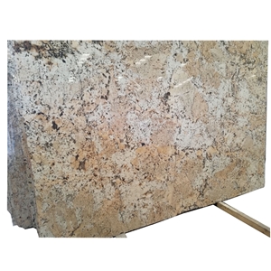 Popular Polished Flax Gold Yellow Granite Tiles