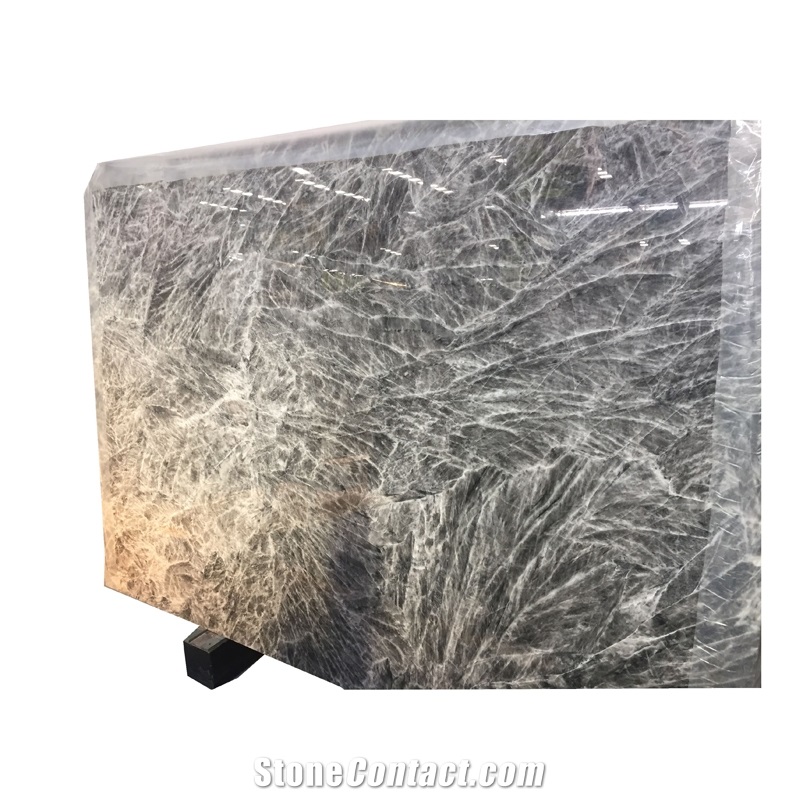 Snow Mountain Silver Fox Grey Stone Marble Slabs