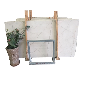 White Color Marble with Brown Veins on Sale