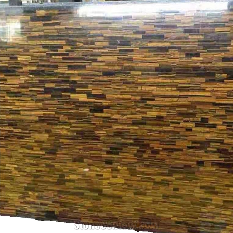 Yellow Tiger Eyes Quartzite Floor Tiles
