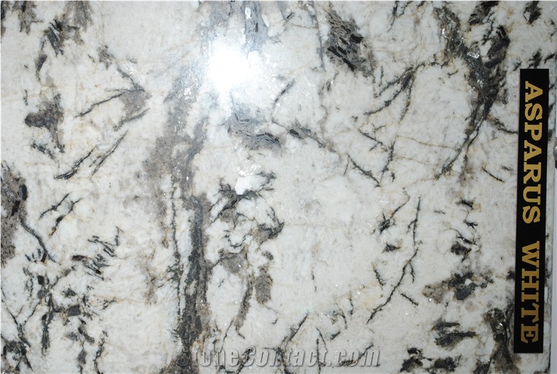 Indian Asparus White Granite