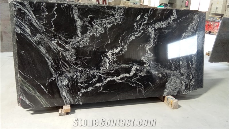 Marquino Black Granite Slabs