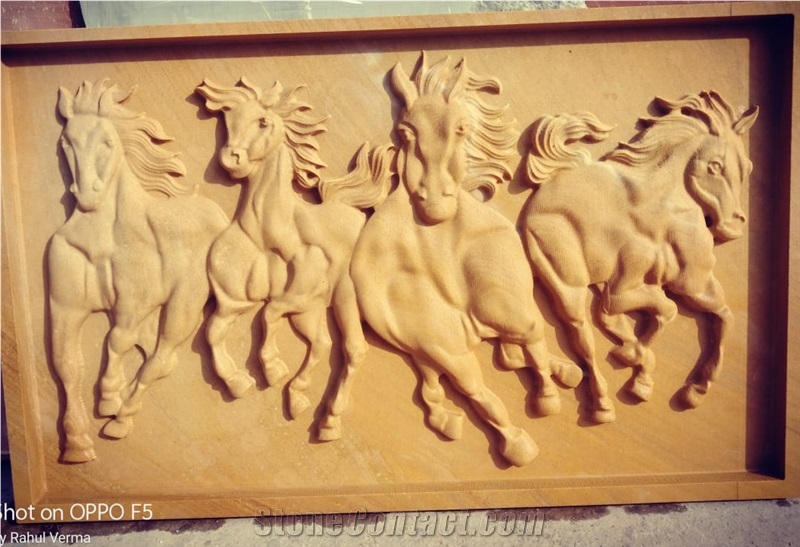 Teak Wood Sandstone Cnc Carved Wall Panels from India - StoneContact.com