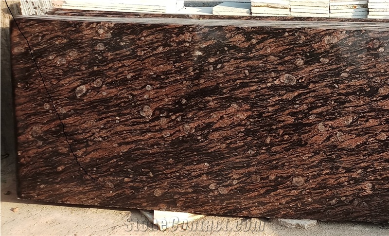 Tiger Brown Indian Granite Slabs
