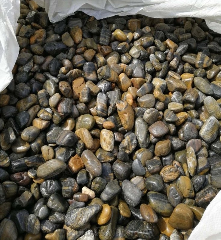 Cheap Polished Black River Stone Pebbles