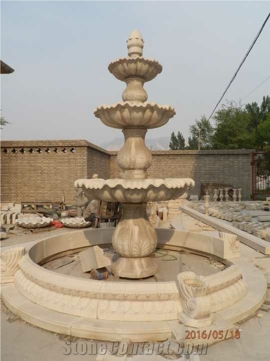 China Garden Supply Marble Fountains for Sale