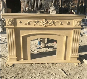 Stone Carving Marble Fireplace