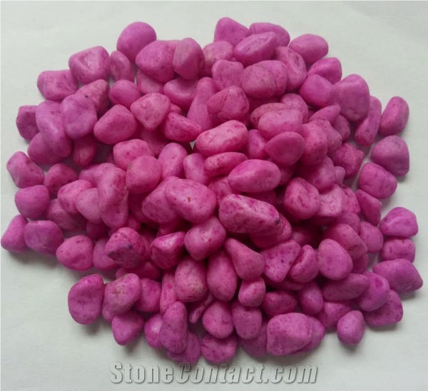 The Dyed Color Natural Stone Decoration Pebbles