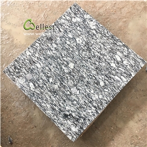 China White Wave Polished Granite Flooring Tiles