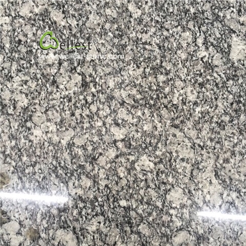 China White Wave Polished Granite Flooring Tiles