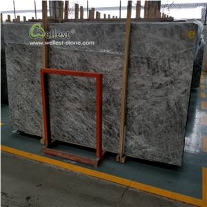 Chinese Silver Grey Marble Tiles Slabs Polished