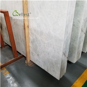 Snow Pure White Onyx Slab for Feature Walls