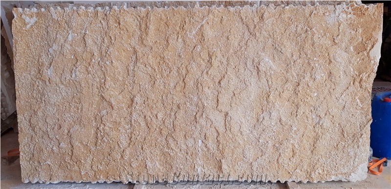Yellow Natural Skin Limestone Tiles, Slabs