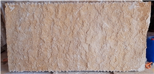 Yellow Natural Skin Limestone Tiles, Slabs