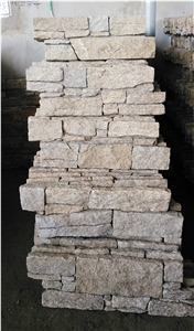 Tiger Skin Meshed Cement Stacked Corner Stone