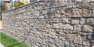 Tiger Skin Stacked Wall Meshed Back Cement