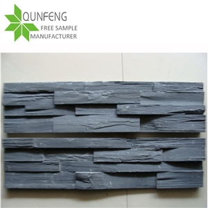 China Black Ledgestone Panel Slate Cultured Stone