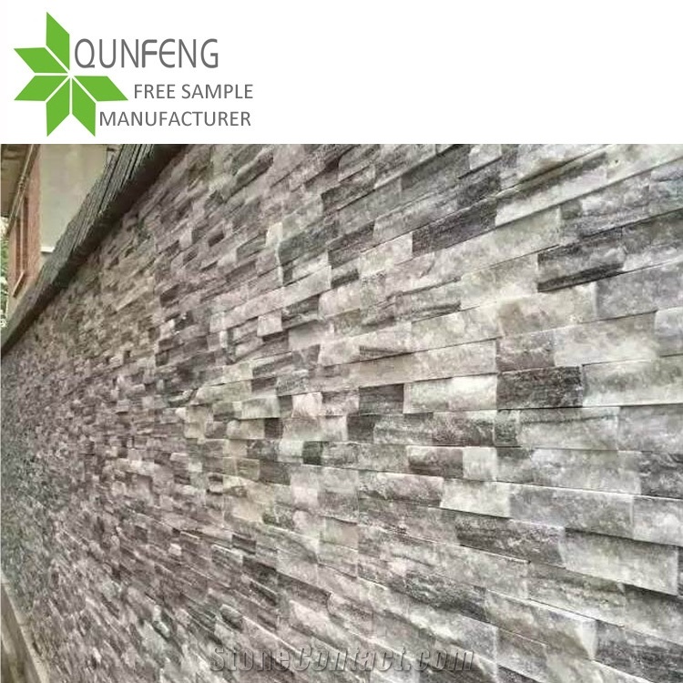 Grey China Wall Quartzite Split Face Culture Stone