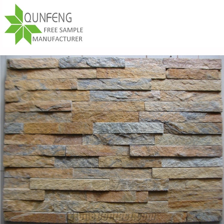 Quartzite Wall Cladding Panel Veneer Stack Stone