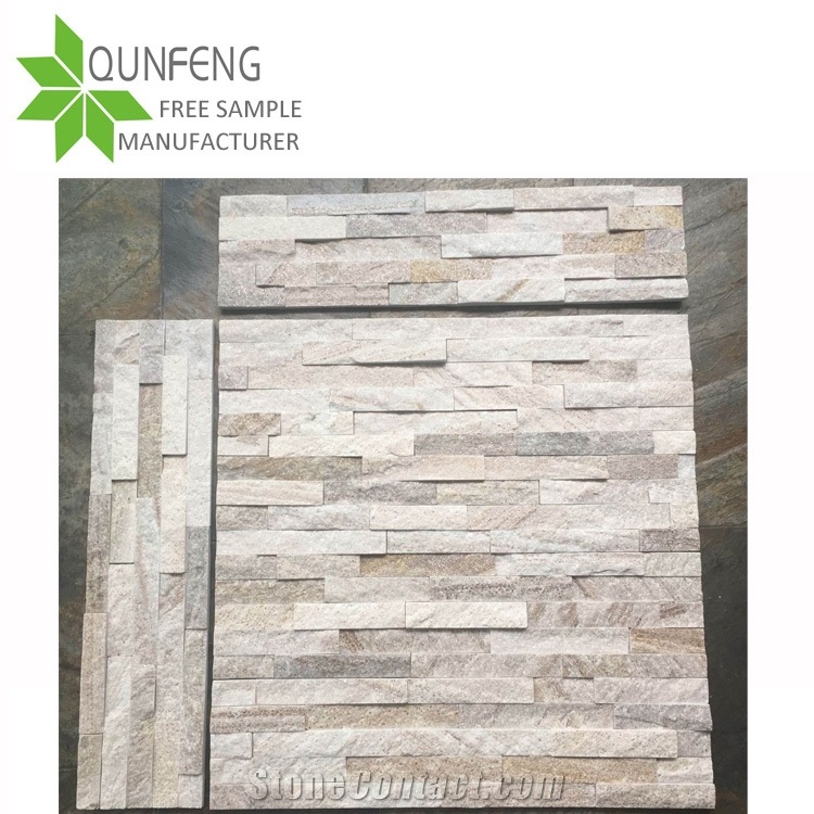 Wall Cladding Veneer Panel Quartzite Ledge Stone