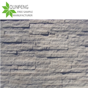 White Stack Stone Quartzite Wall Cladding Panels