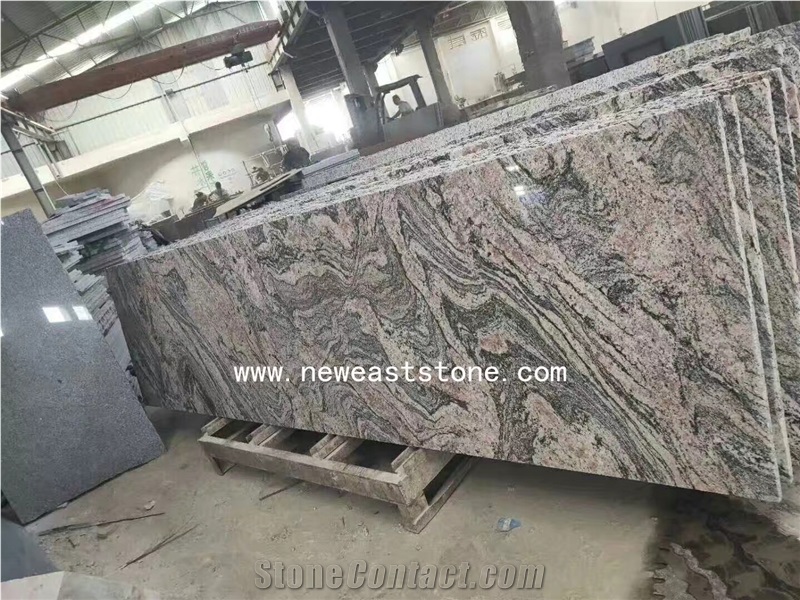 New Granite China Multicolor Red Juparara Slabs