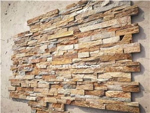 Rusty Slate Ledge Stack Stone Wall Cladding Tiles