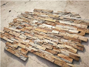 Rusty Slate Ledge Stack Stone Wall Cladding Tiles