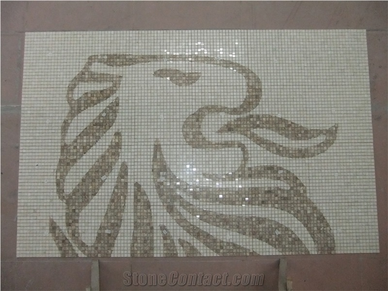 Marble Mosaics Art Animal Square Medallions Carpet