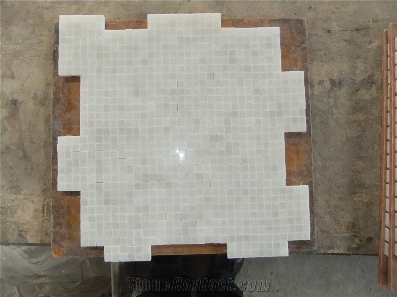 Peru Onyx White Marble Mosaics,Tiles