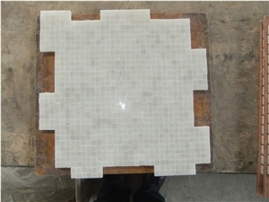 Peru Onyx White Marble Mosaics,Tiles