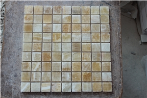 Turkey Square Honey Onyx Orange Mosaic,Tiles
