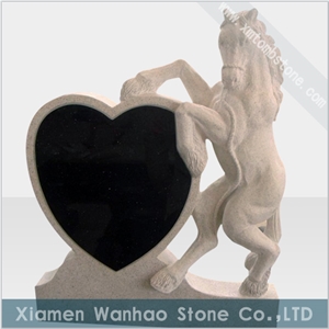 Granite Heart Tombstone Family Custom Monument