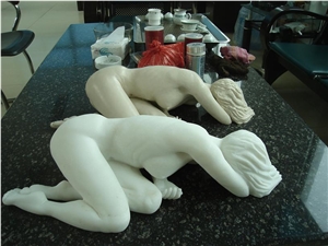 White Marble Custom Sculptures Handcarved Carvings