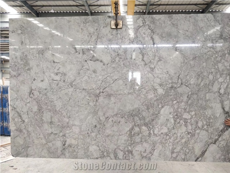 Super White Calacatta Grey Marble Slabs& Tiles