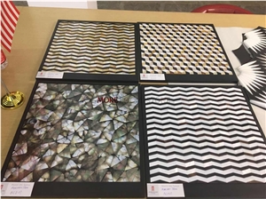 China Polished Bathroom Pearl Shell Mosaic